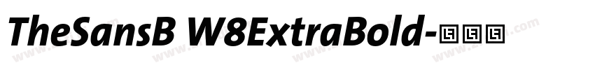 TheSansB W8ExtraBold字体转换